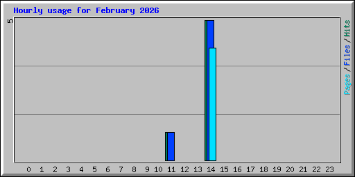 Hourly usage for February 2026